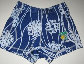 New VB Rags Volleyball Shorts s Youth Blue Floral Compression 18 20 w