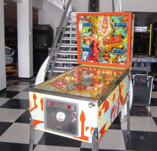 Genie Pinball Machine by Gottlieb A Beauty shopped and in Superb Shape