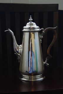 George II Sterling Silver Coffee Pot Circa 1746 William Williams