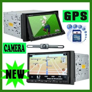  Car DVD Player GPS TV BT Radio Backup Camera SD Sygic GPS Map