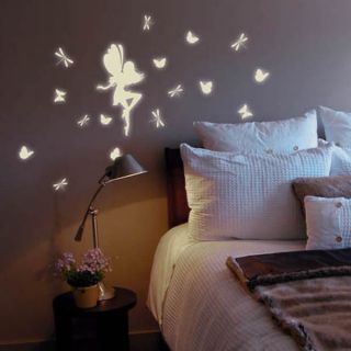 Fairy Glow in The Dark Removable Wall Decals Stickers