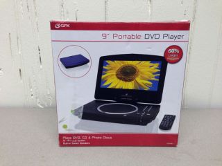 GPX PD908B 9 inch Swivel Screen Portable DVD Player