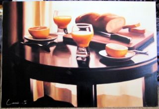 Carrie Graber Le Petite Dejeuner Signed Numbered Canvas Edition