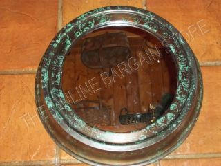 Frontgate Grandin Road Porthole Copper Round Mirror