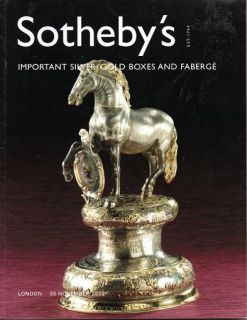 2003 Sothebys Important Silver Gold Boxes and Faberge