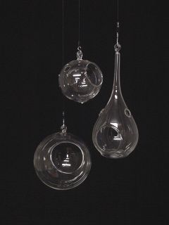 FREE SHIPN Plant Terrariums Hanging Glass Orbs Set of 3 Different