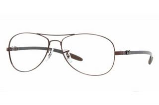 Ray Ban RX 8403 Eyeglasses Styles   Brown Frame w/Non Rx 59 mm RX8403