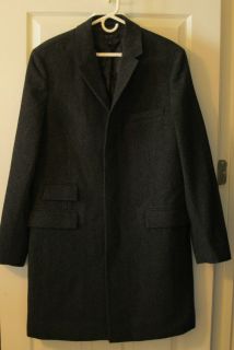 New J Crew $398 Wool Herringbone Tweed Mayfair Topcoat Coat Sz L Tall