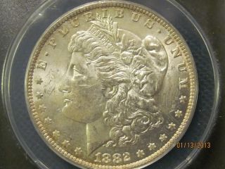 1882 O VAM 17B Morgan Silver Dollar ANACS MS 63