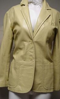 Margaret Godfrey Leather Coat Sz 6 P