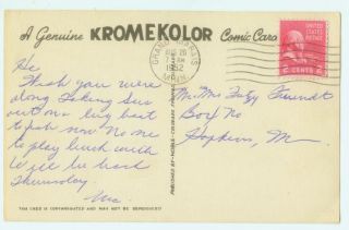  date of postmark 1952 grand marais mn publisher artist pub by noble
