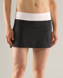 Lululemon Grey Run Pace Setter Skirt Gray Coal New 6 Tennis Yoga Gym