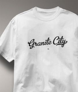 Granite City Illinois IL Metro White Hometow T Shirt XL