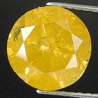 09cts 6 4mm Golden Yellow Natural Loose Diamond
