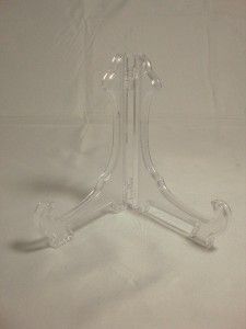 Large Clear Plastic Table Top Display Frame Easle 10
