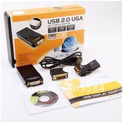 External PC Laptop USB Graphics Card UGA USB 2 0 to DVI VGA HDMI