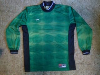 Nike Goalkeeper Goalie Soccer Jersey Mens Large Green