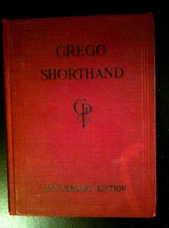 Gregg Shorthand 1929 Anniversary Edition