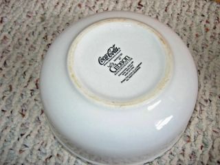 Coca Cola Large Soup Cereal Bowl Gibson Dinnerware Dishwasher Oven