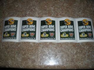 Green Bay Packers Favre Superbowl 31 Miller Lite Beer Stickers