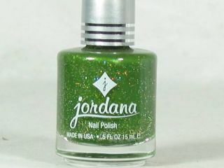 Jordana Nail Polish Green Glitz 971