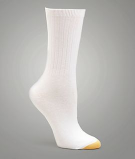Gold Toe Womens Ribbed Crew Socks 6 Pack Hosiery