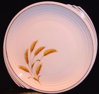 Vintage Gold Wheat Dish Platter Knowles China 38 12 USA