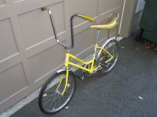 1970 Schwinn Stardust Stingray Yellow Original Vintage Bicycle Banana