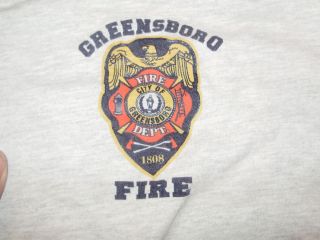 XL Greensboro North Carolina Fire Dept T Shirt