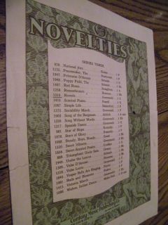 Vintage Sheet Music Novelties Reverie Greenwald