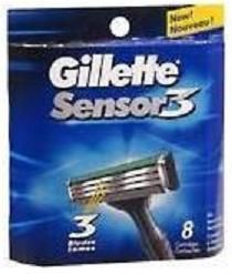 Gillette Sensor3 Refill Blades Sensor Razor Cartridges Refills USA