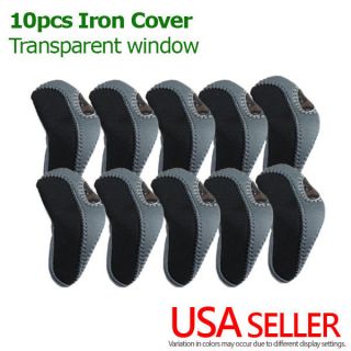 10pcs Golf Iron Head Covers Neoprene Golf Cover Iron Covers New