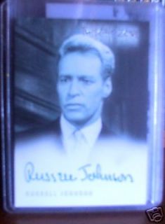 twilight zone trading card autograph russell johnson time left $