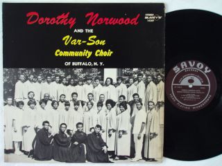 Dorothy Norwood The Var Son Choir Black Gospel LP Savoy