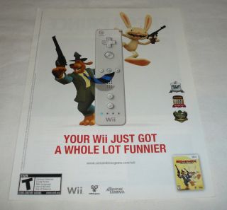2008 Video Game Ad Page Sam Max Season One Wii Just got Whole Lot
