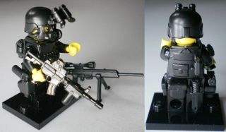  custom swat police helmet military gun army weapons LEGO minifigures