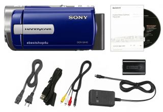 Sony DCR SX45 Handycam 3” LCD Touch Screen Camcorder 70x Zoom Blue
