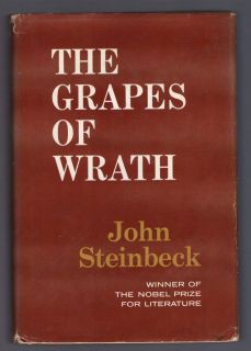 The Grapes of Wrath by John Steinbeck Book Club Edition 1939 HC NM