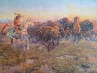Charles Marion Russell Tintogravure Last of the Herd