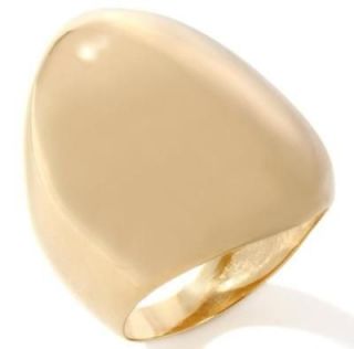 Technibond Bold Polished Dome Ring 14K Yellow Gold Clad Sterling
