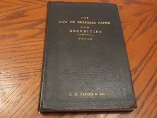  of Business Paper and Securities by Charles F. Dolle ~ 1920 Leather