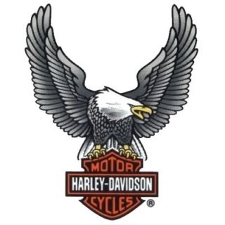 harley davidson upwing eagle silver decal