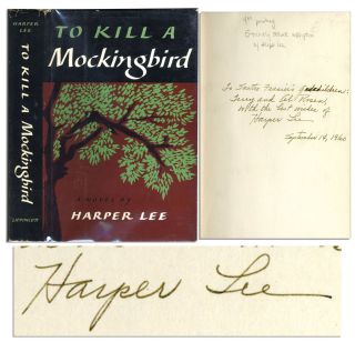 Harper Lee Signed 1st Edition of to Kill A Mockingbird