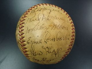 1940 Cincinnati Reds Team Signed Baseball World Champs