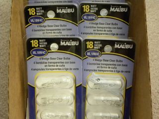 12 Malibu 18W Low Voltage Path Light Bulbs 12 Volt 3 4pks