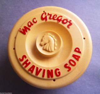 Vintage Mac Gregor Shaving Soap Container Excellent Condition