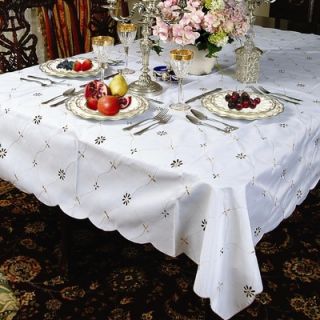  Dotty Embroidered Design Oblong / Rectangle Tablecloth   Dotty 2012