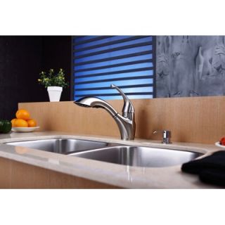  Double Bowl Kitchen Sink with 11 Faucet and Soap Dispenser