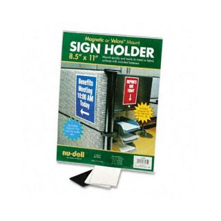 All Purpose Magnetic Wall Sign Holder, Acrylic, 8 1/2 x 11