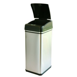 13 Gallon Deodorizer Stainless Steel Automatic Touchless Trash Can